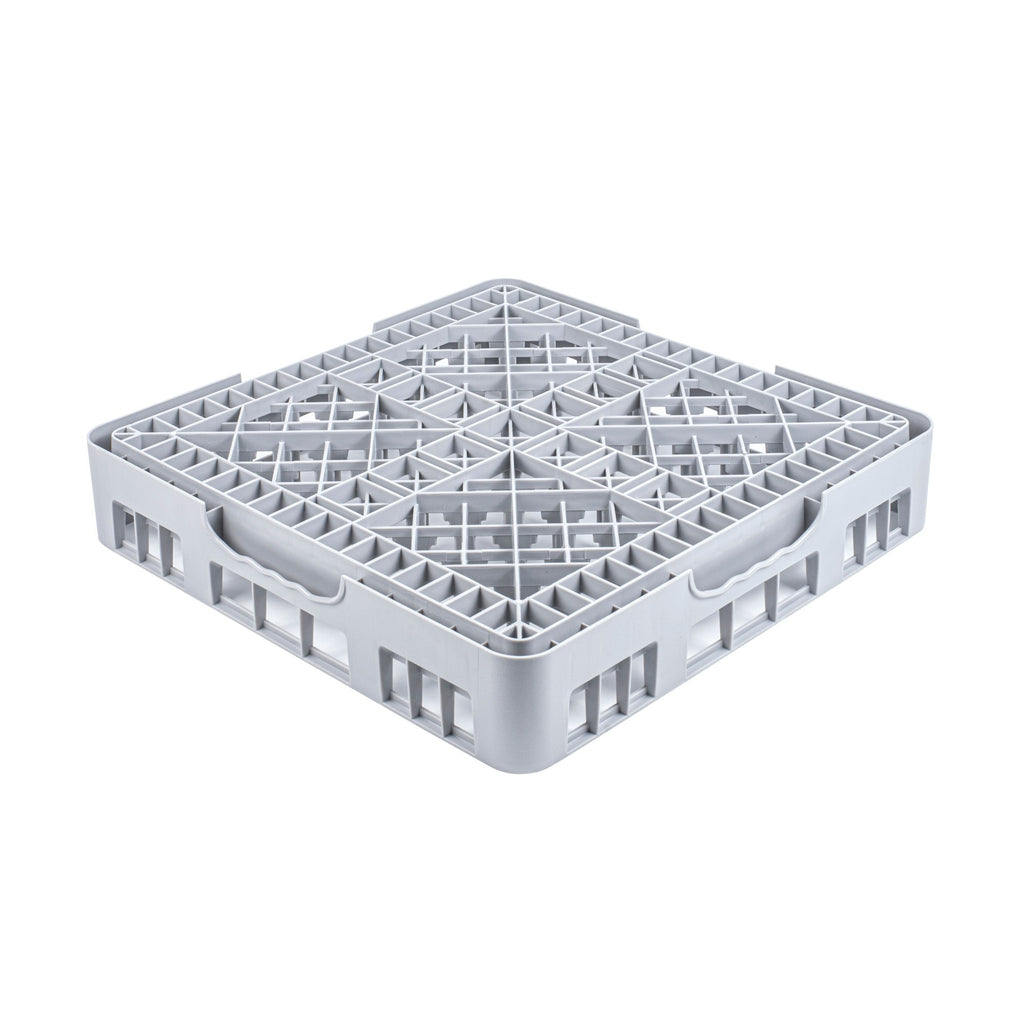 Clean Tek Professional Gray Peg Rack - with Closed Sides - 19 3/4" x 19 3/4" x 4" - 1 count box