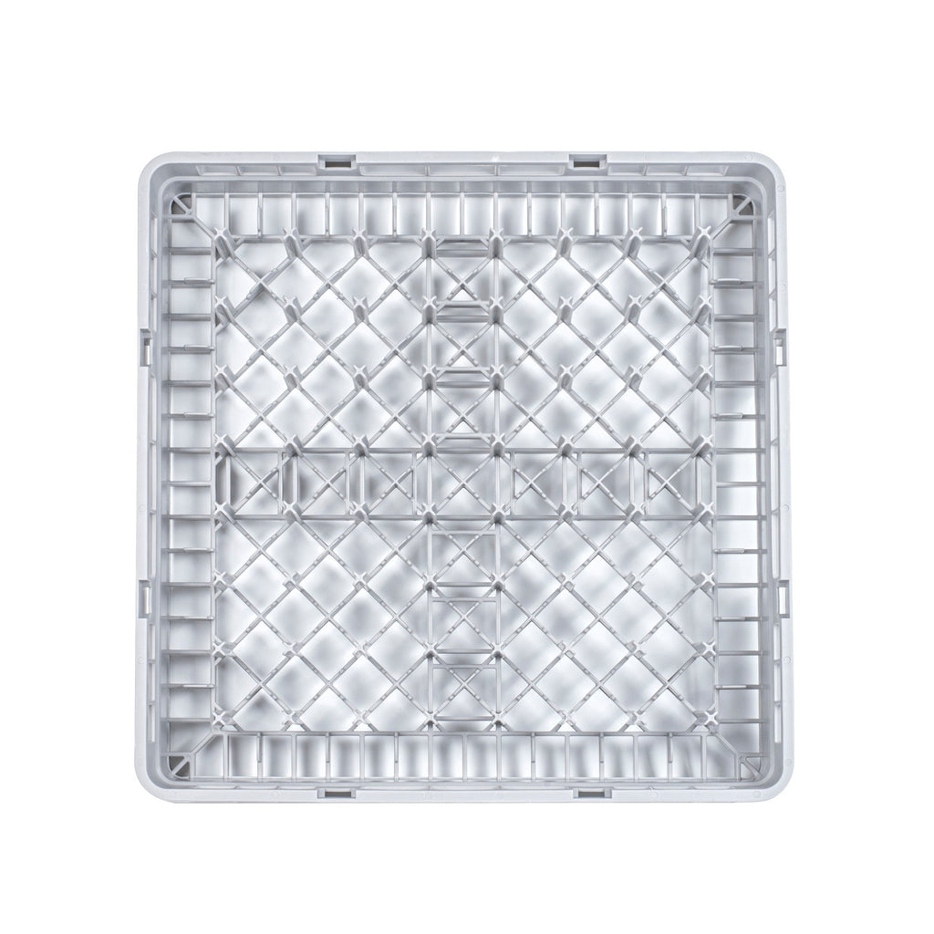 Clean Tek Professional Gray Peg Rack - with Closed Sides - 19 3/4" x 19 3/4" x 4" - 1 count box