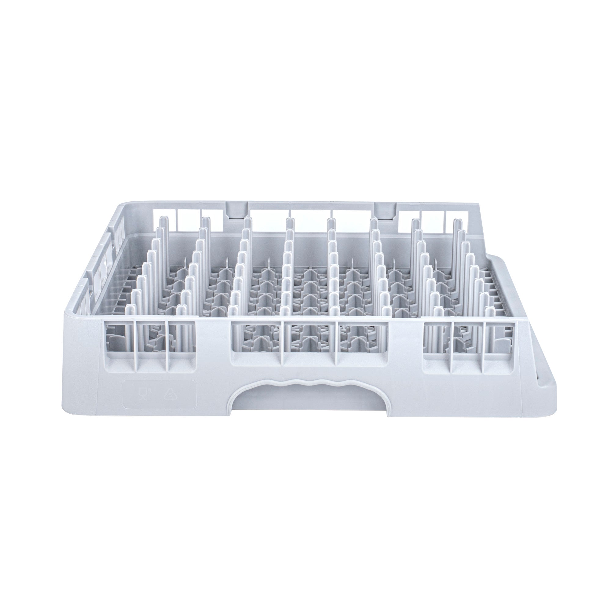 Clean Tek Professional Gray Peg Rack - with Open End - 19 3/4" x 19 3/4" x 4" - 1 count box