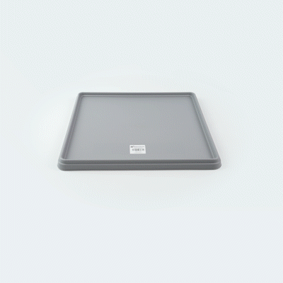 Clean Tek Professional Gray Glass Rack Cover - 19 3/4" x 19 3/4" x 1 1/2" - 1 count box
