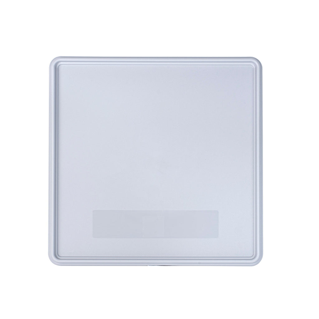 Clean Tek Professional Gray Glass Rack Cover - 19 3/4" x 19 3/4" x 1 1/2" - 1 count box