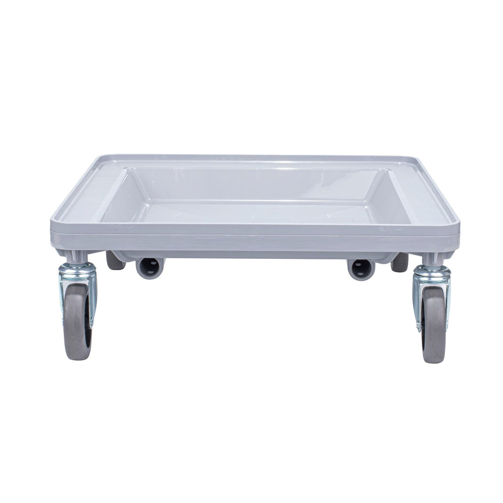 Clean Tek Professional Gray Dolly - For Dish Rack and Glass Rack - 20 3/4" x 20 3/4" x 7" - 1 count box