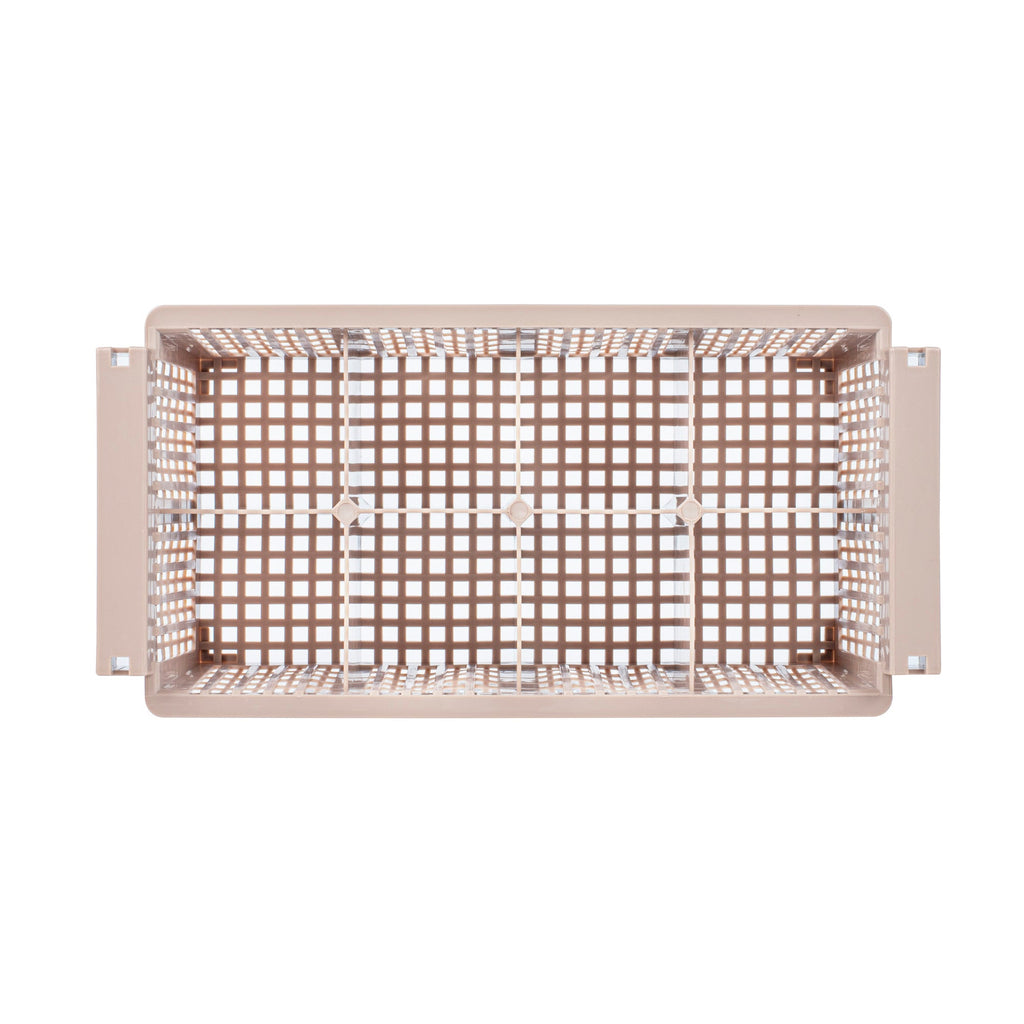 Clean Tek Professional Brown Flatware Rack - 8 Compartments - 16 1/2" x 8 1/4" x 5 3/4" - 1 count box
