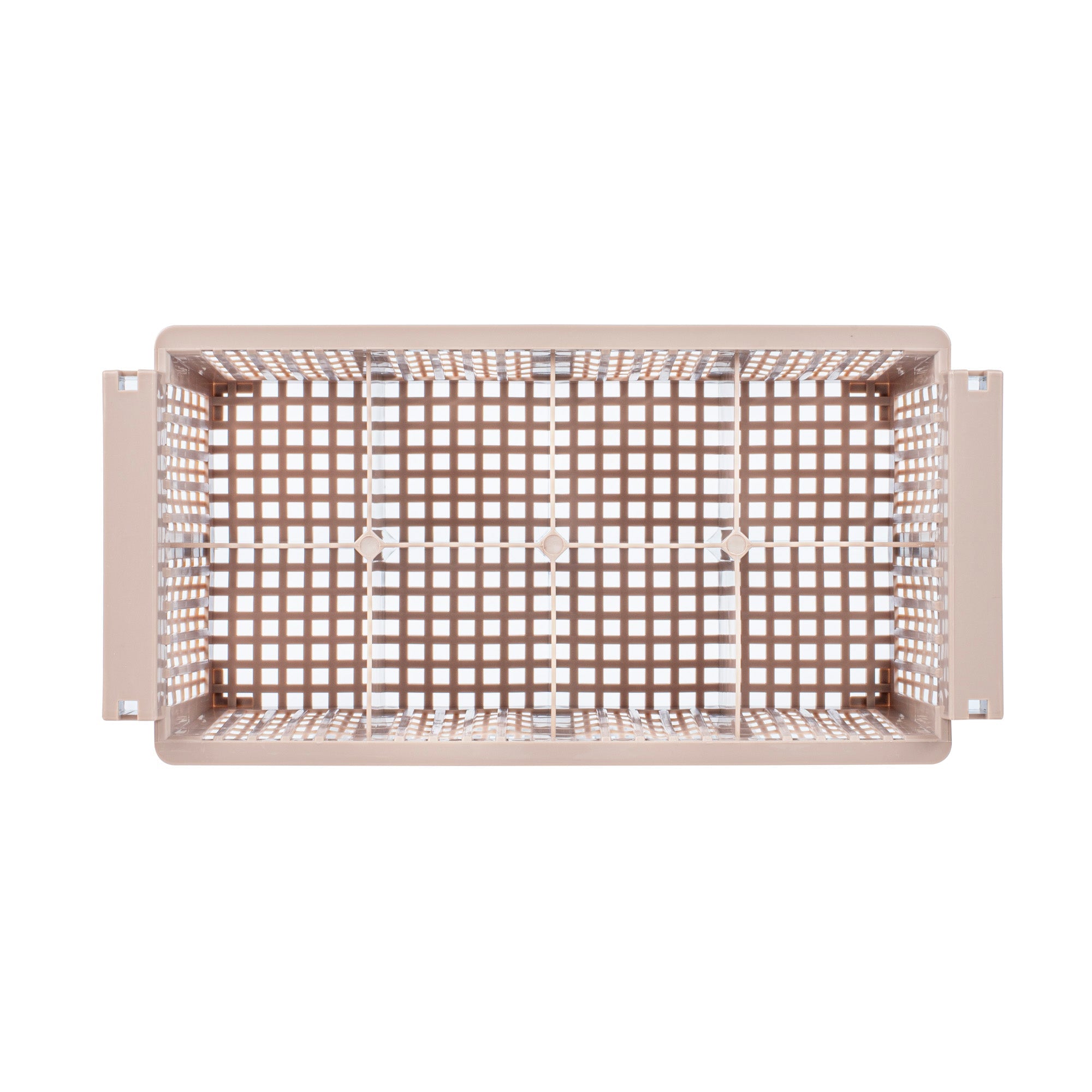 Clean Tek Professional Brown Flatware Rack - 8 Compartments - 16 1/2" x 8 1/4" x 5 3/4" - 1 count box