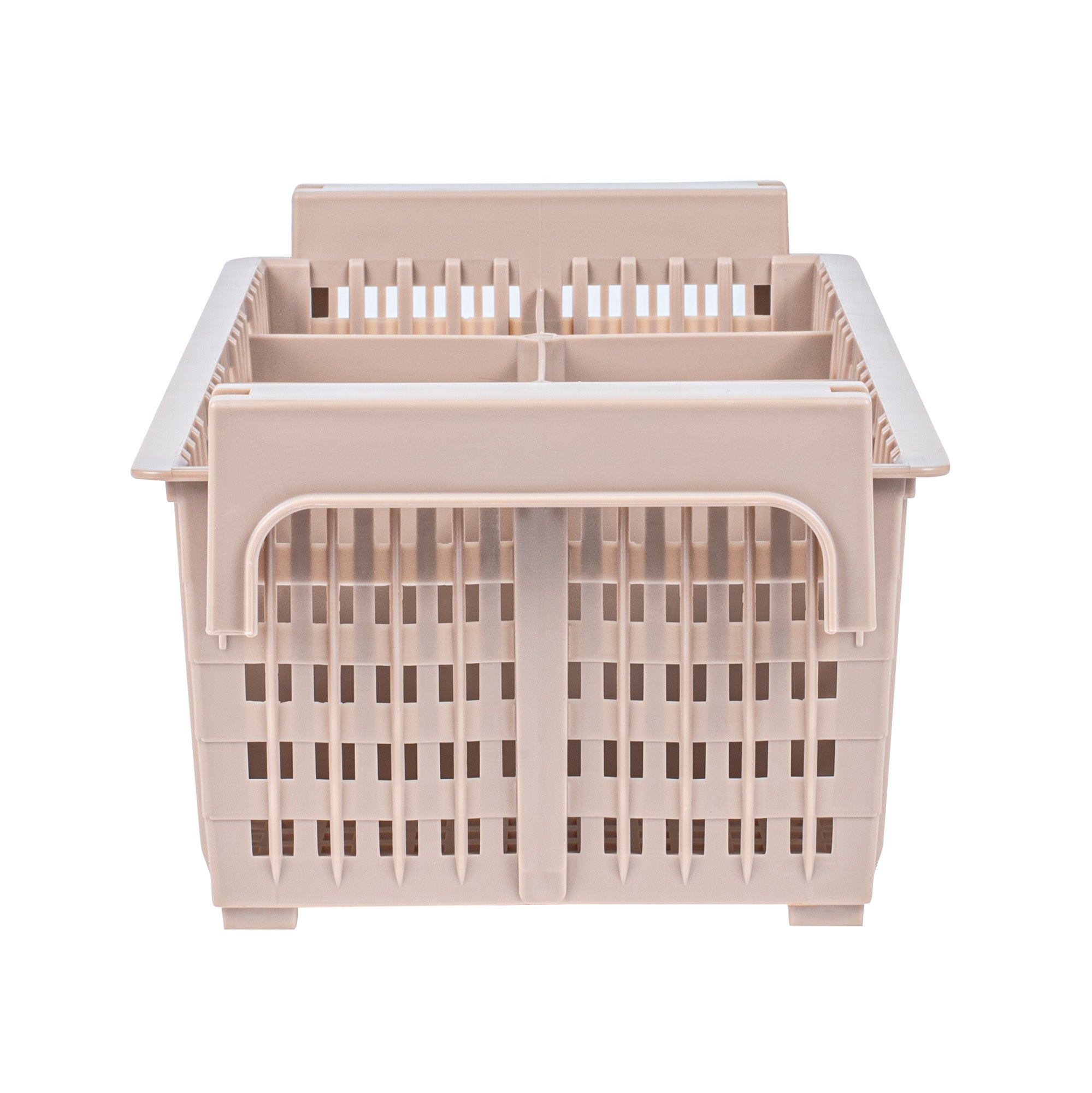 Clean Tek Professional Brown Flatware Rack - 8 Compartments - 16 1/2" x 8 1/4" x 5 3/4" - 1 count box