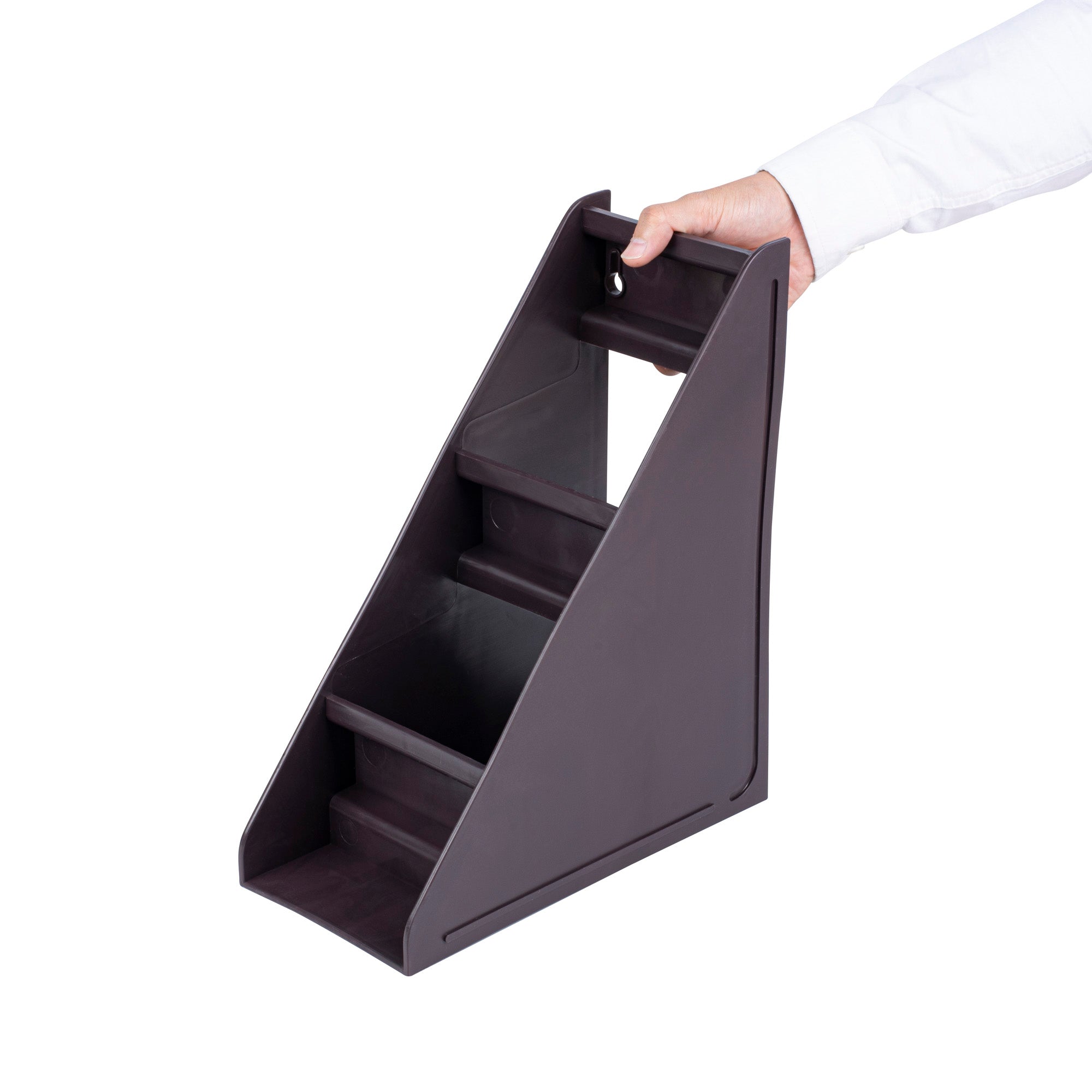 Met Lux Brown Plastic 3-Tier Stand - For Condiment Bin - 11 1/2" x 5 1/2" x 13 3/4" - 1 count box