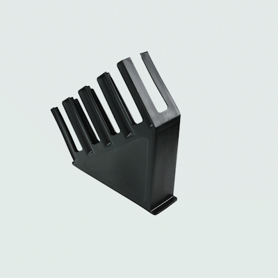 Restpresso Black Plastic Coffee Cup / Lid Organizer - 4 Section - 18 1/2" x 4 1/2" x 18" - 1 count box
