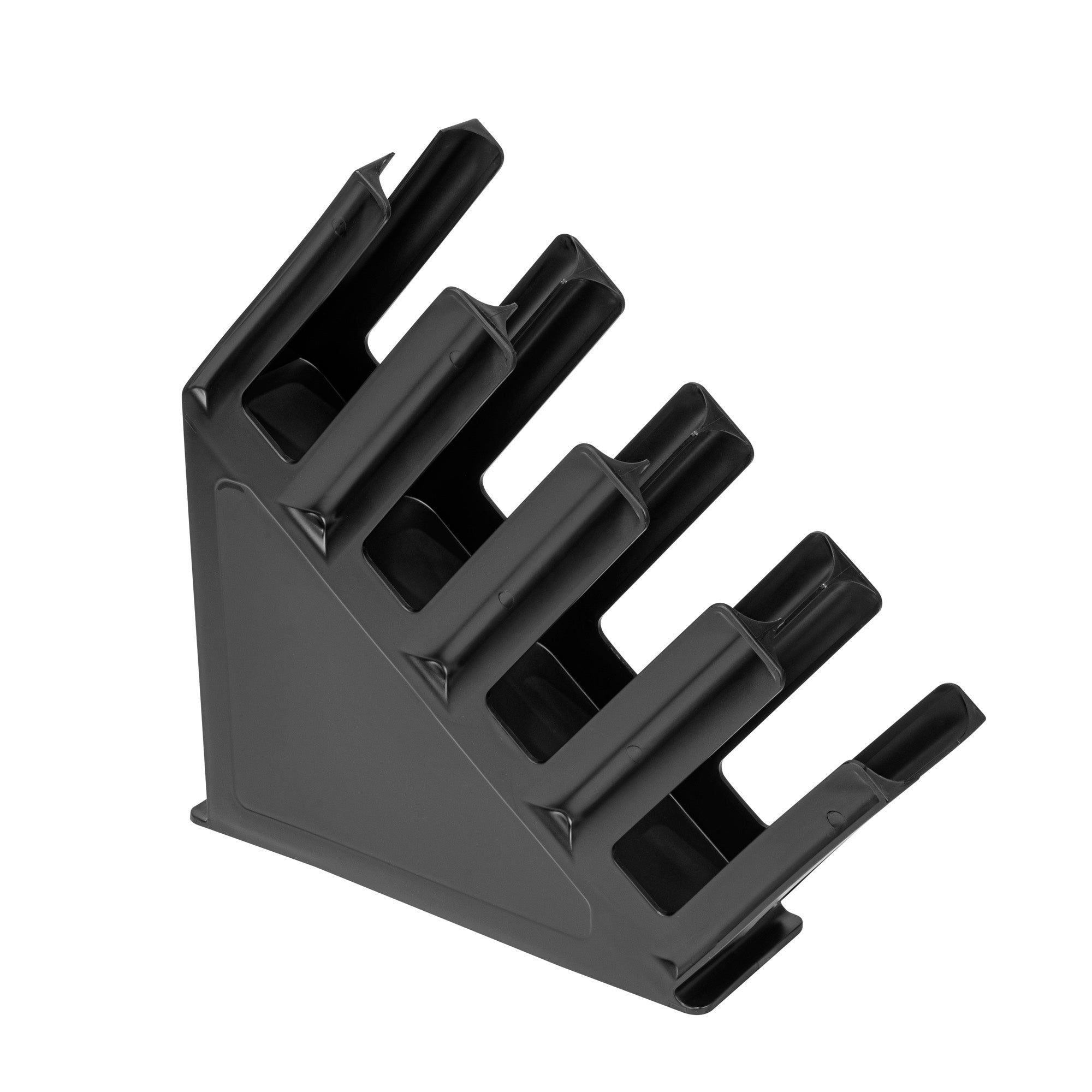 Restpresso Black Plastic Coffee Cup / Lid Organizer - 4 Section - 18 1/2" x 4 1/2" x 18" - 1 count box