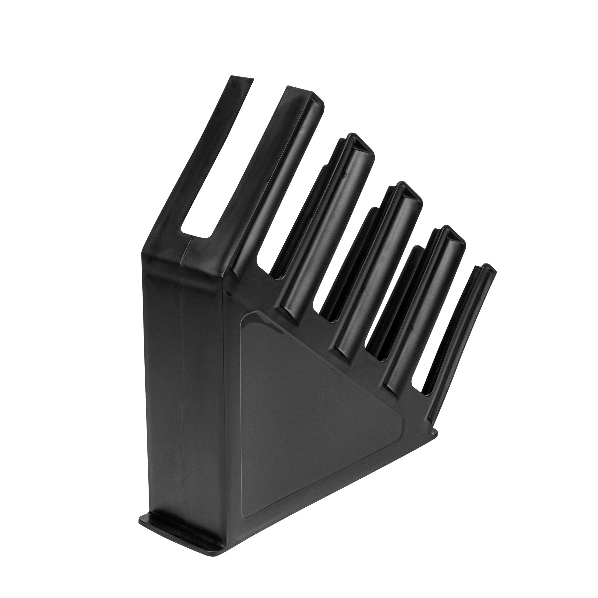 Restpresso Black Plastic Coffee Cup / Lid Organizer - 4 Section - 18 1/2" x 4 1/2" x 18" - 1 count box