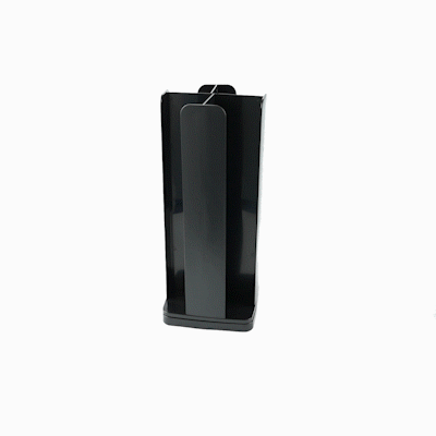 Restpresso Black Plastic Coffee Cup / Lid Organizer - 4 Compartments - 8 1/4" x 8 1/4" x 19 3/4" - 1 count box
