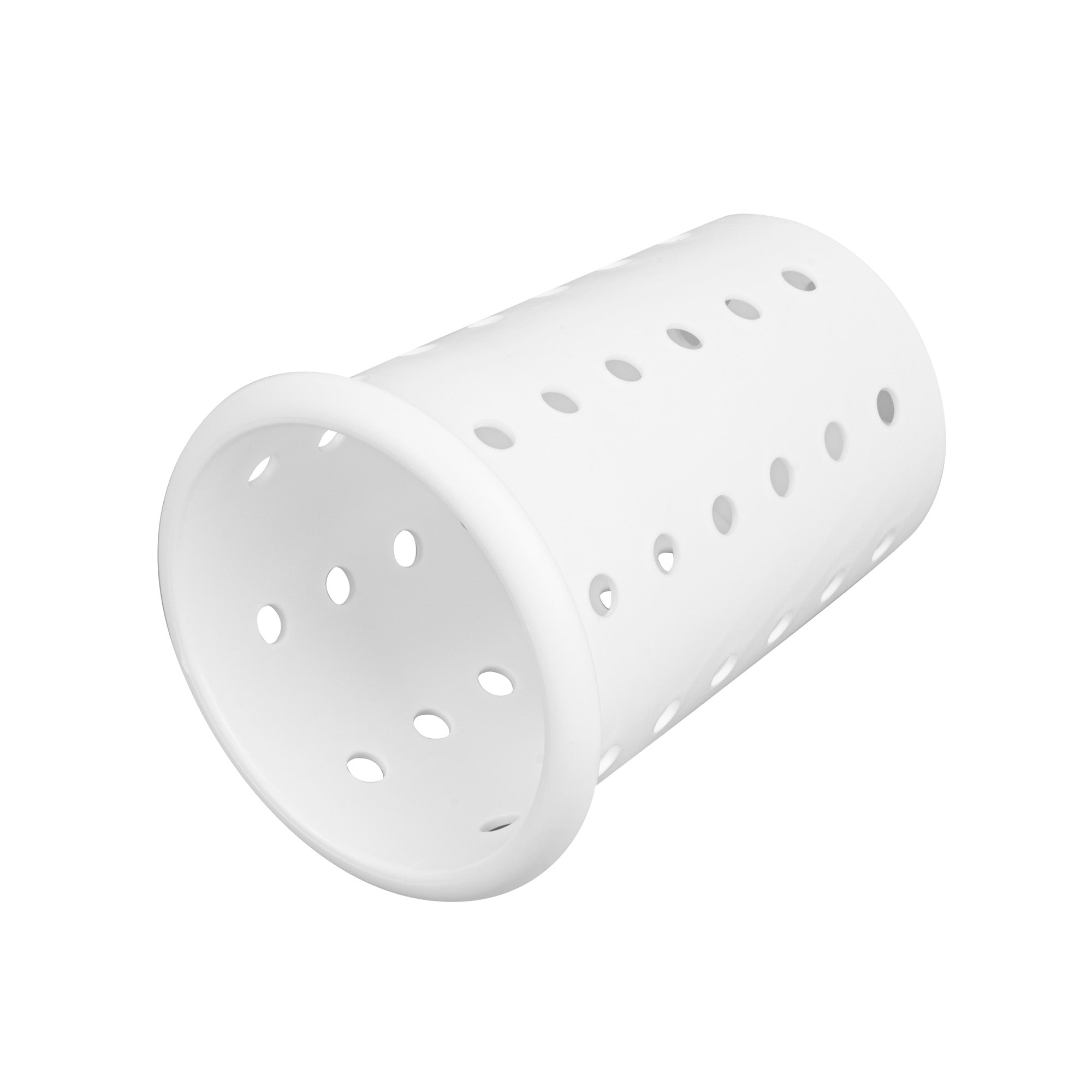Met Lux White Perforated Plastic Flatware Cylinder - 1 count box