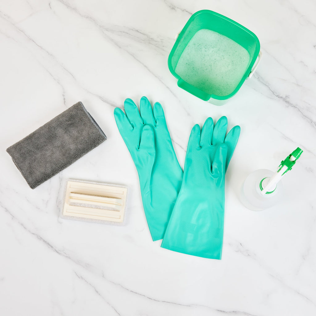 Clean Tek Professional Green Small Nitrile Gloves - 15 mil, Flock Lining, Chemical-Resistant - 13" x 4 1/4" - Pair - 1 count box