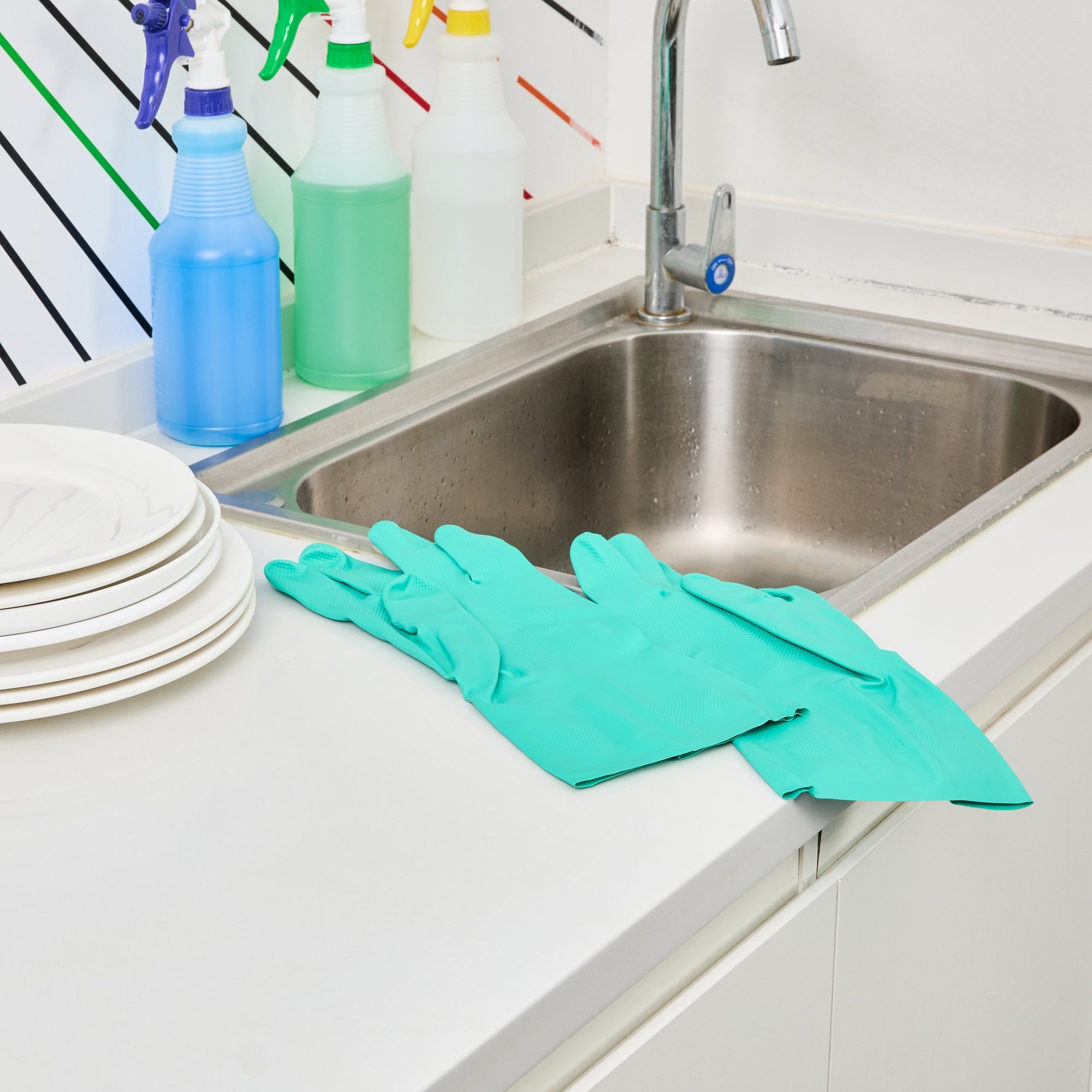 Clean Tek Professional Green Extra Large Nitrile Gloves - 15 mil, Flock Lining, Chemical-Resistant - 13" x 4 3/4" - Pair - 1 count box