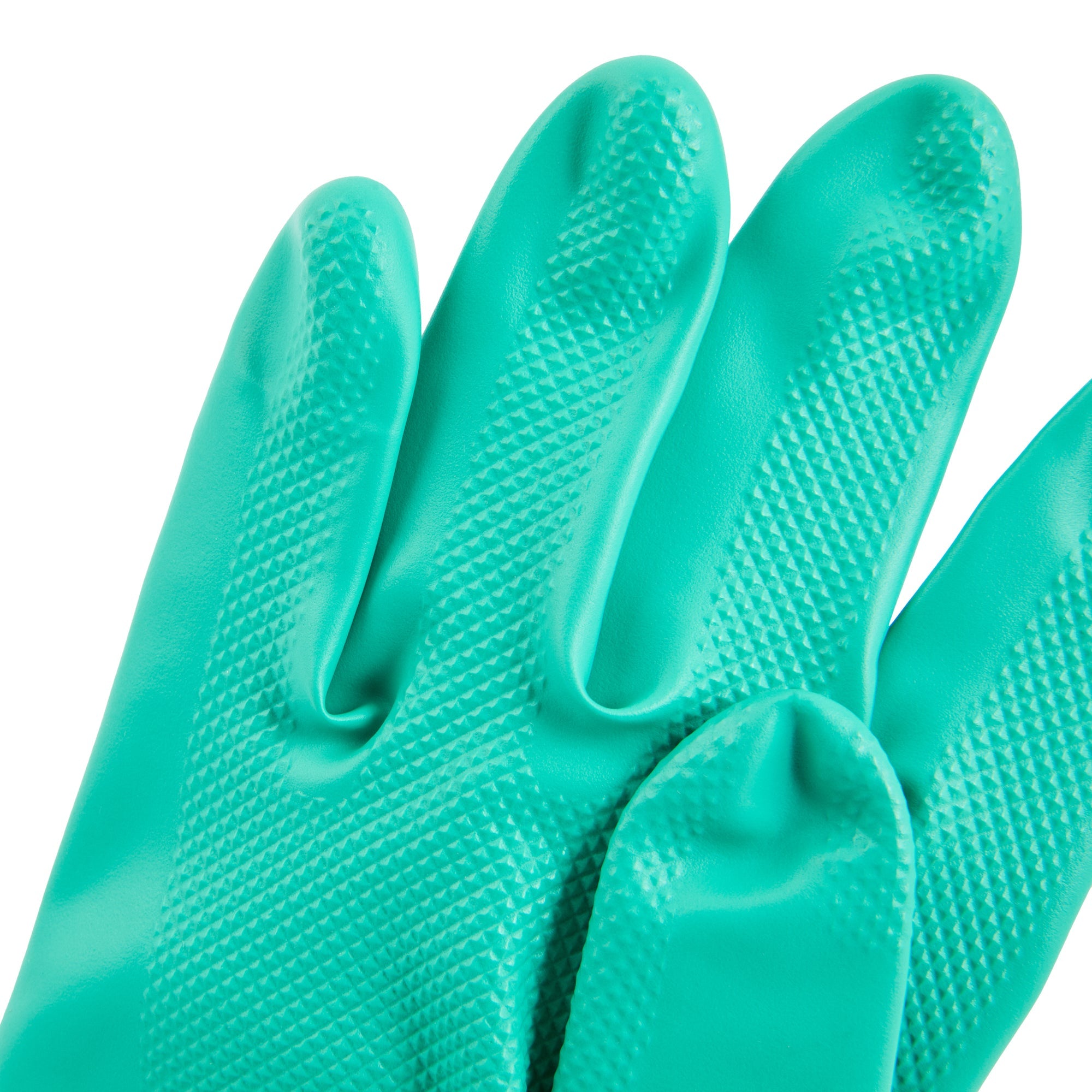 Clean Tek Professional Green Extra Large Nitrile Gloves - 15 mil, Flock Lining, Chemical-Resistant - 13" x 4 3/4" - Pair - 10 count box