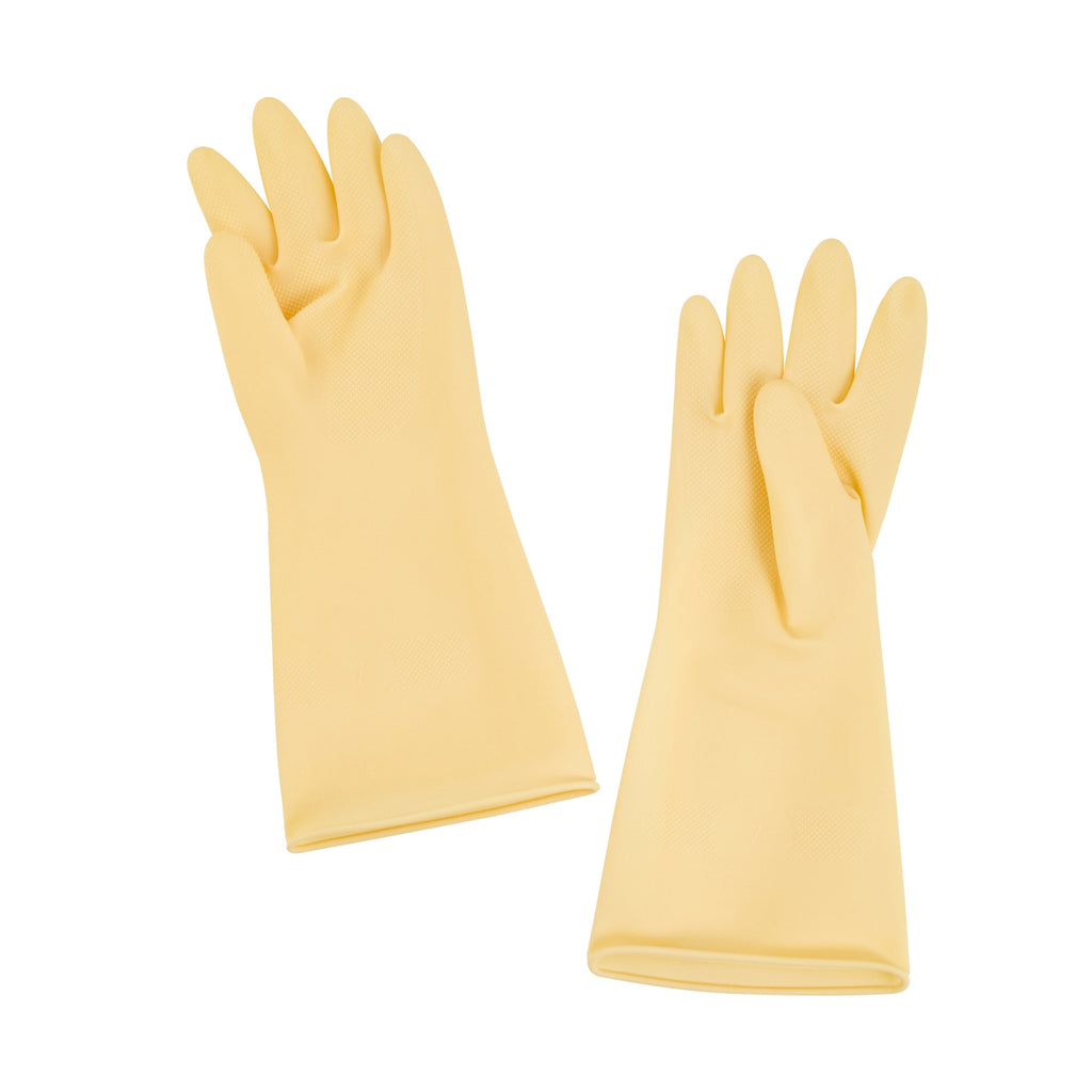 Clean Tek Professional Yellow Small Latex Gloves - 22 mil - 13" x 4 1/4" - Pair - 1 count box