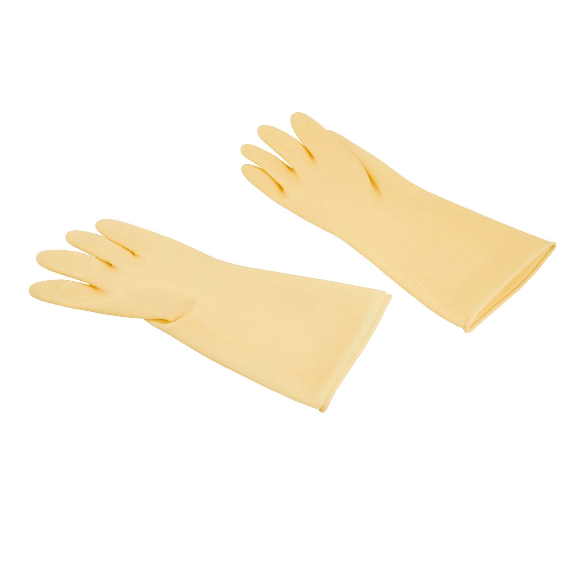 Clean Tek Professional Yellow Small Latex Gloves - 22 mil - 13" x 4 1/4" - Pair - 1 count box