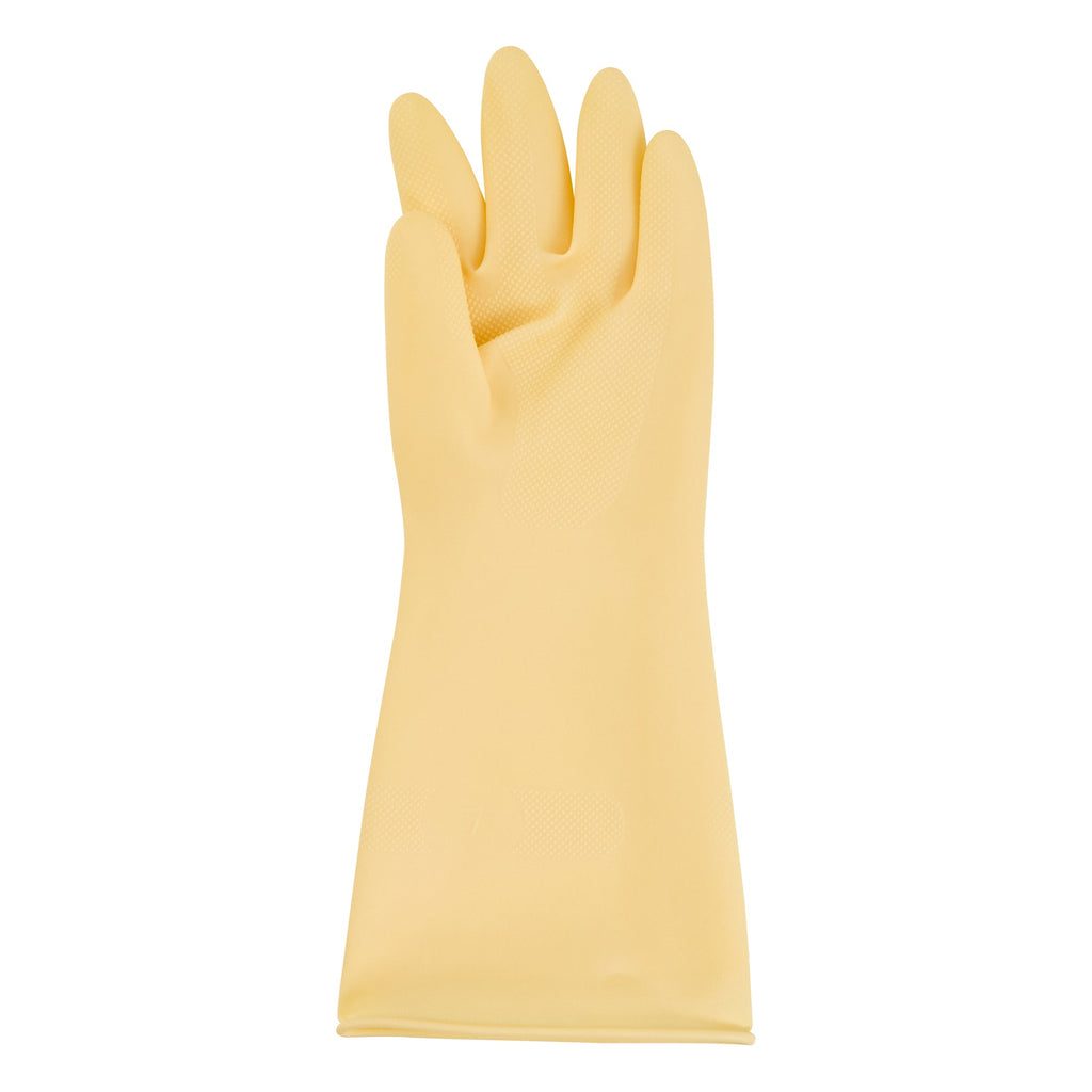 Clean Tek Professional Yellow Small Latex Gloves - 22 mil - 13" x 4 1/4" - Pair - 1 count box
