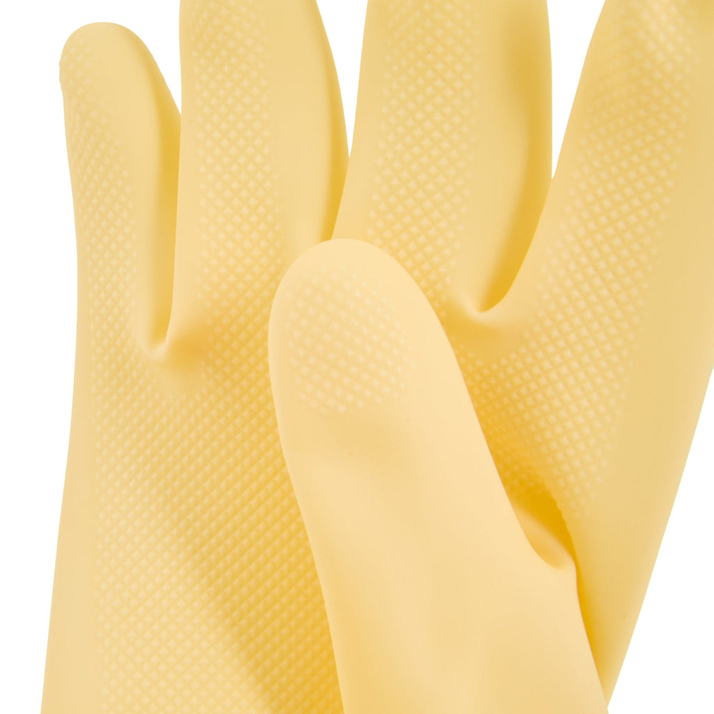 Clean Tek Professional Yellow Small Latex Gloves - 22 mil - 13" x 4 1/4" - Pair - 10 count box