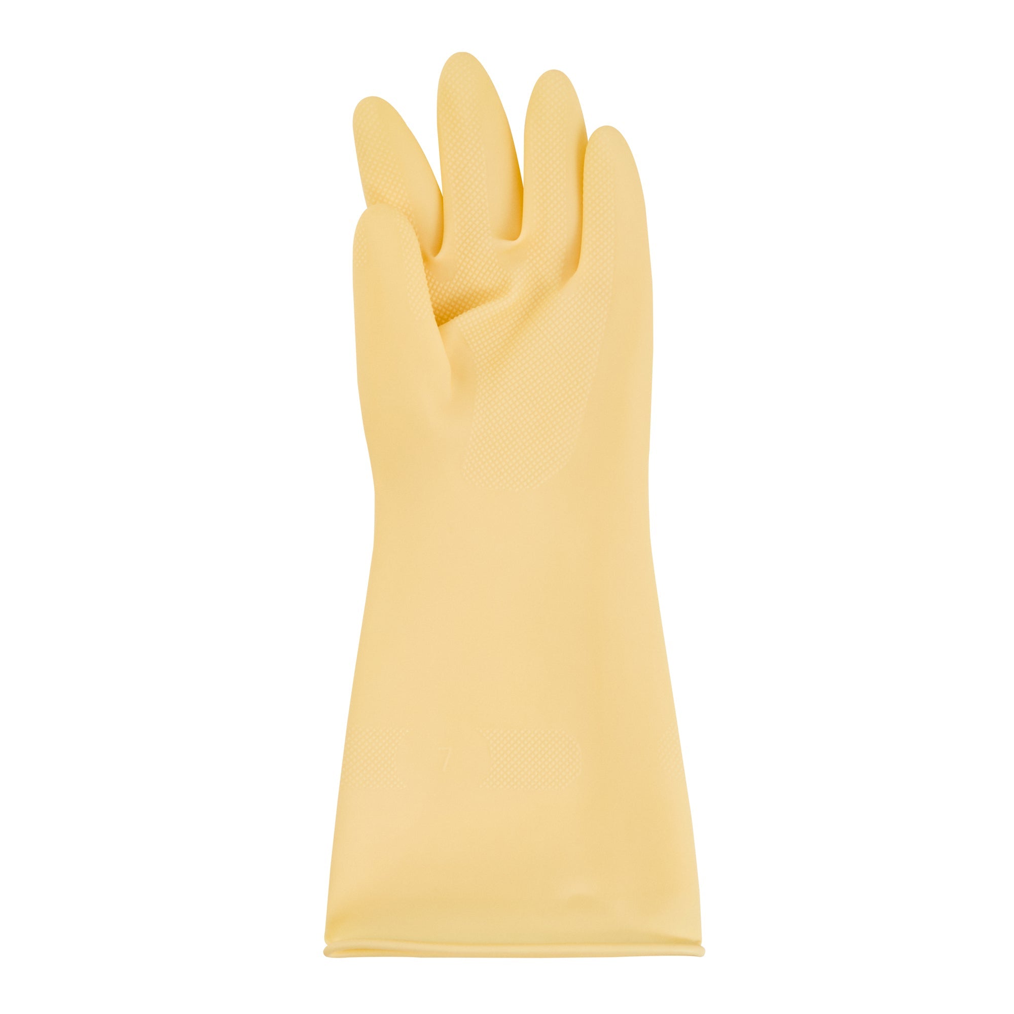 Clean Tek Professional Yellow Medium Latex Gloves - 22 mil - 13" x 4 1/4" - Pair - 1 count box