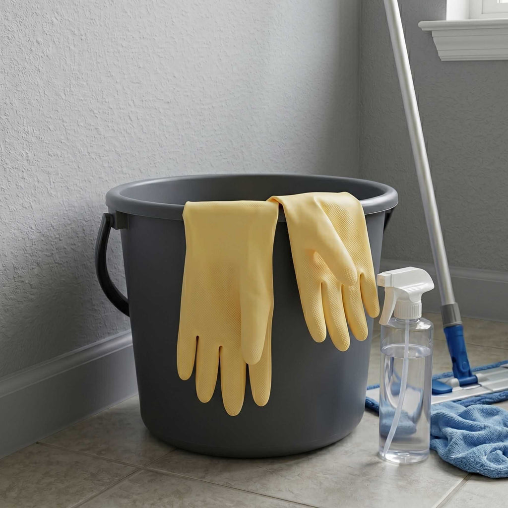 Clean Tek Professional Yellow Large Latex Gloves - 22 mil - 13" x 4 1/2" - Pair - 10 count box