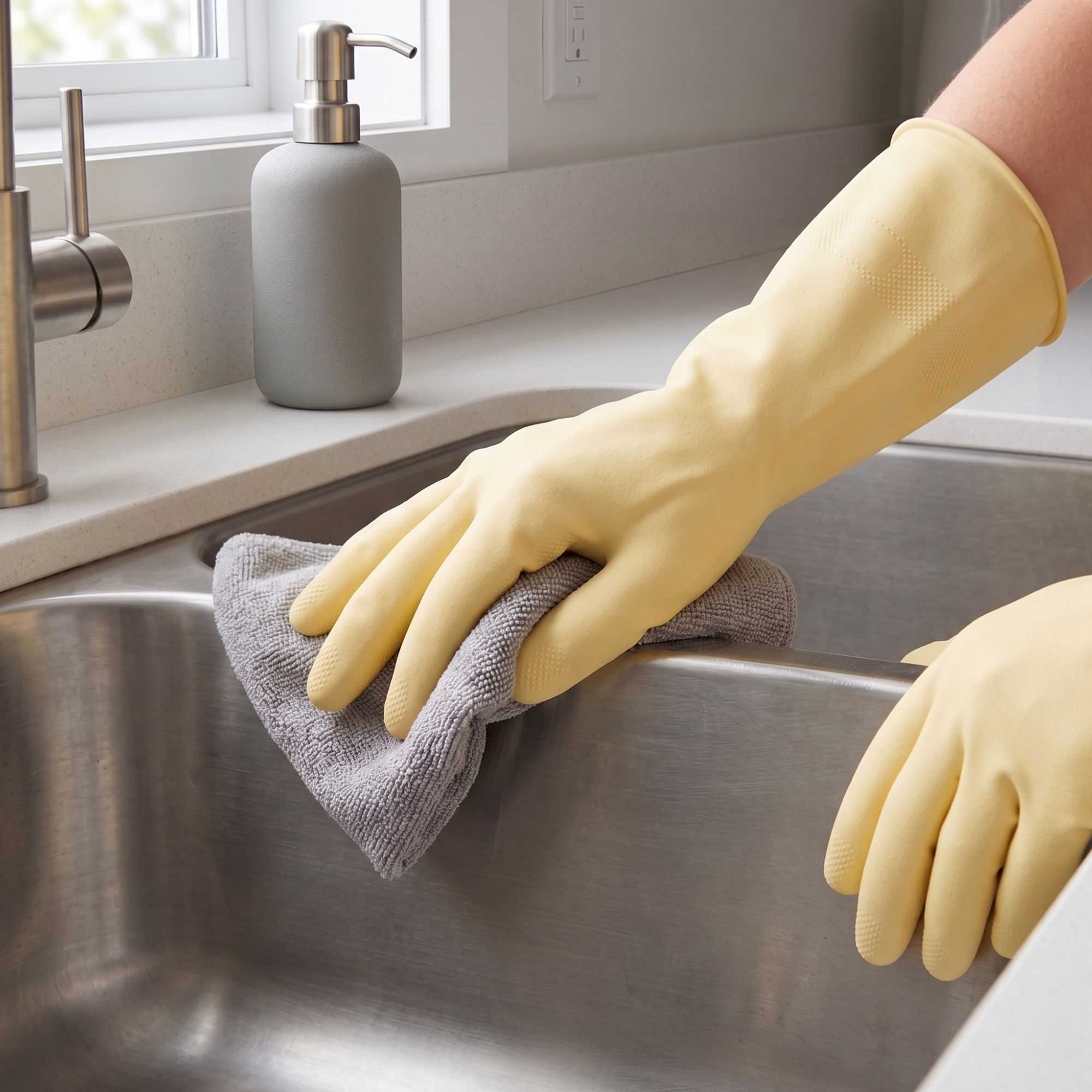 Clean Tek Professional Yellow Large Latex Gloves - 22 mil - 13" x 4 1/2" - Pair - 10 count box