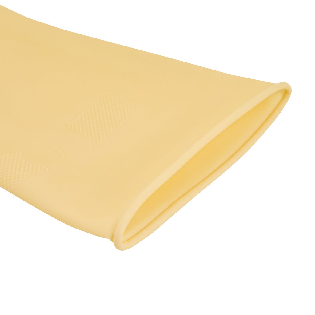 Clean Tek Professional Yellow Extra Large Latex Gloves - 22 mil - 13" x 5 1/4" - Pair - 1 count box