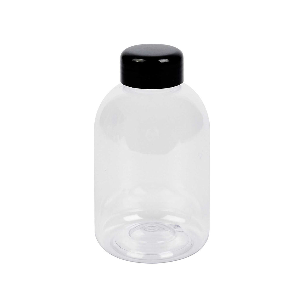 Bottle Tek 17 oz Round Clear PET Juice Bottle - with Cap - 3" x 3" x 5 1/2" - 100 count box