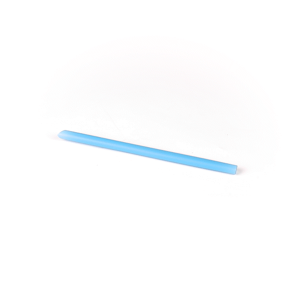 Basic Nature Blue PLA Plastic Extra Wide Boba Straw - Unwrapped, Compostable, Pointed - 9" - 100 count box