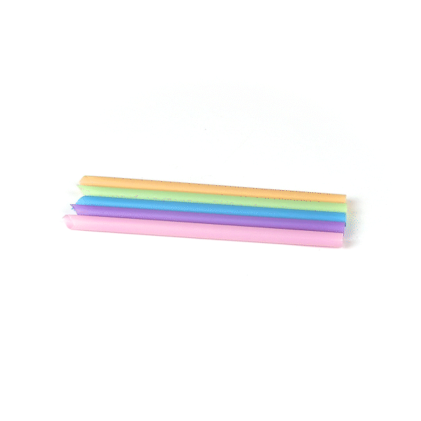 Basic Nature Assorted PLA Plastic Straw - Unwrapped, Compostable, Pointed - 9" - 100 count box