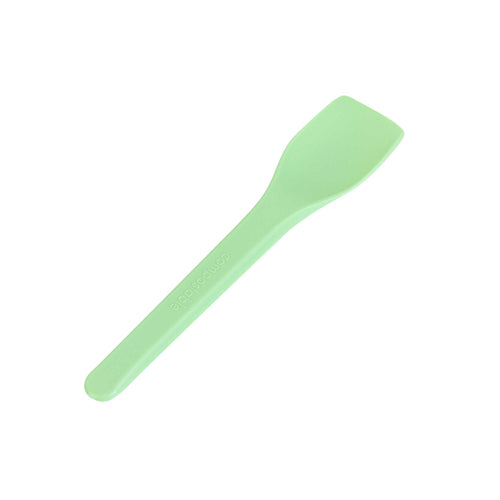 Basic Nature Green CPLA Plastic Ice Cream Spoon - Heat-Resistant, Compostable - 4" - 100 count box