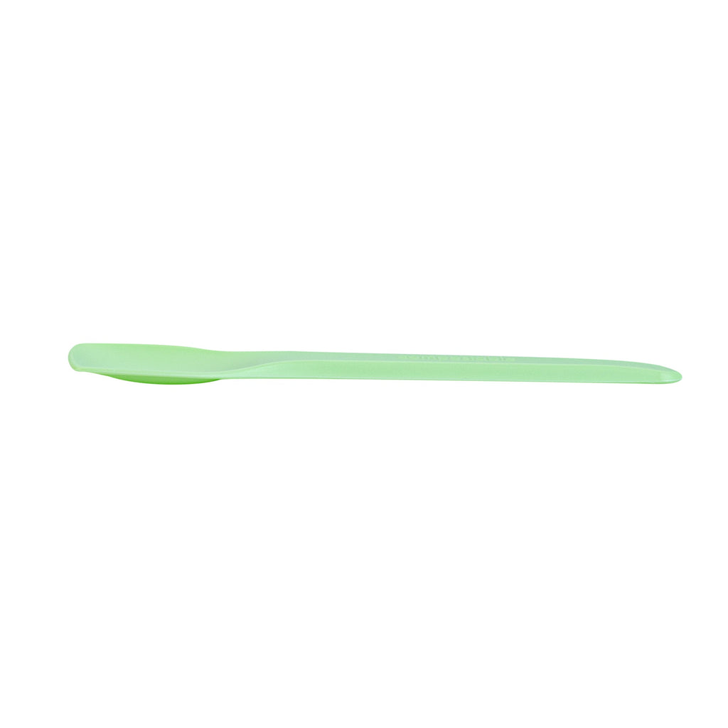 Basic Nature Green CPLA Plastic Ice Cream Spoon - Heat-Resistant, Compostable - 4" - 1000 count box