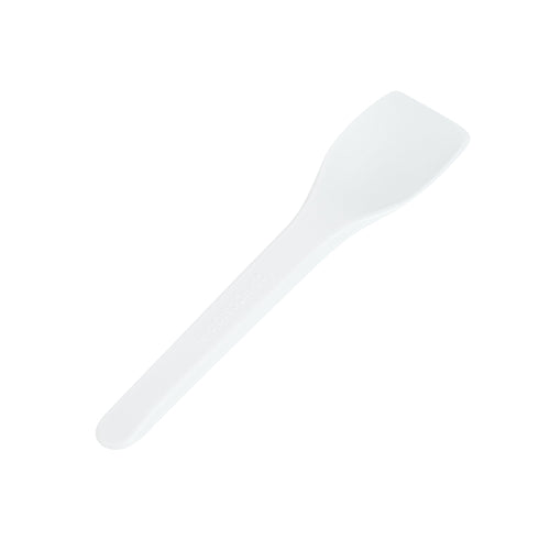 Basic Nature White CPLA Plastic Ice Cream Spoon - Heat-Resistant, Compostable - 4" - 1000 count box