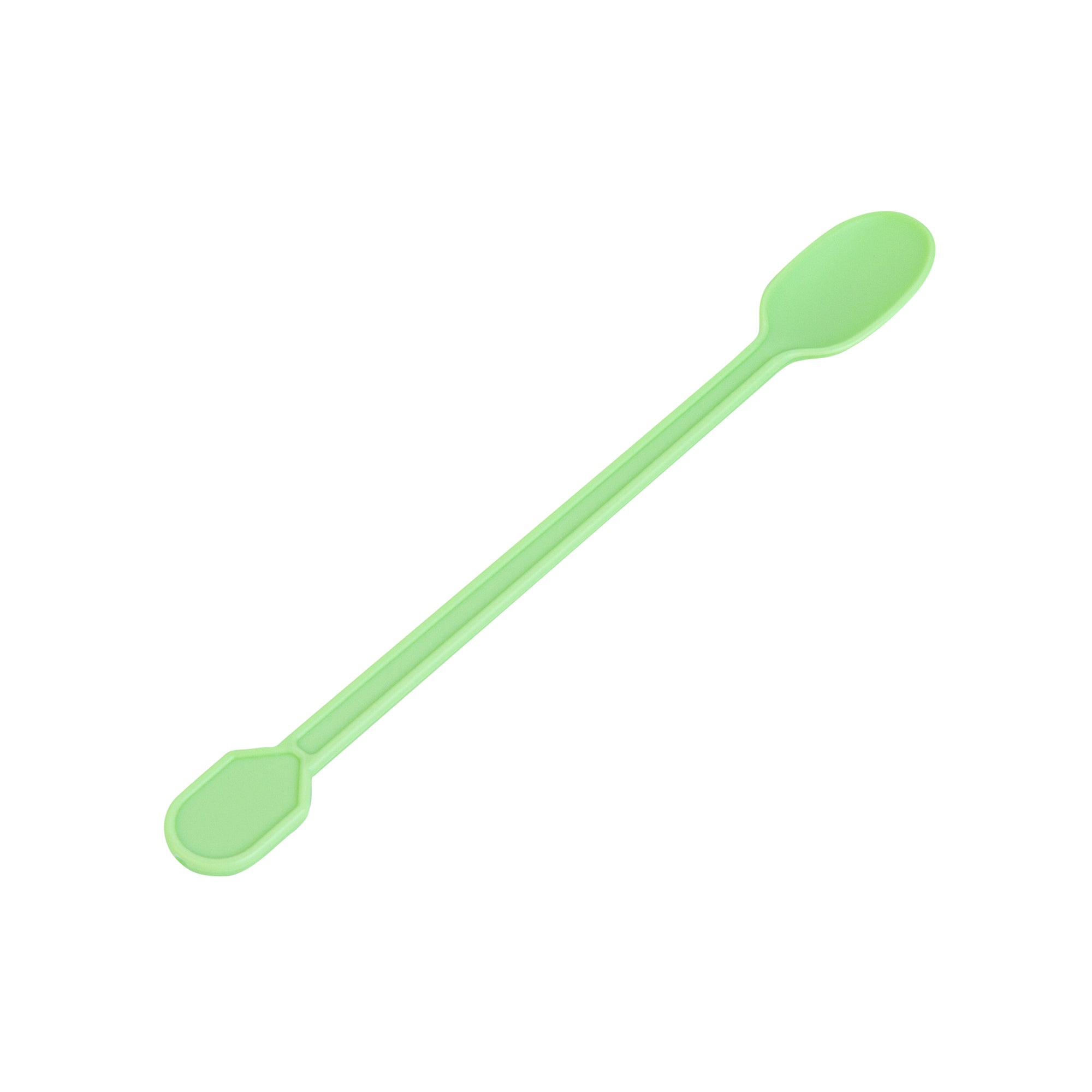 Basic Nature Green CPLA Plastic Coffee Stirrer / Spoon - Compostable - 4" - 1000 count box