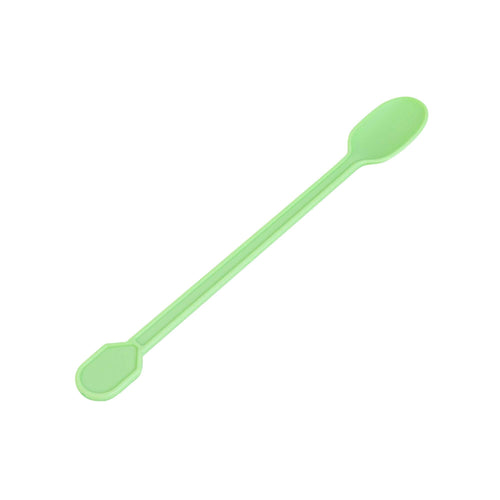 Basic Nature Green CPLA Plastic Coffee Stirrer / Spoon - Compostable - 4" - 100 count box