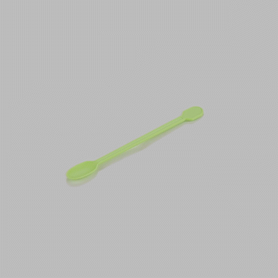Basic Nature Green CPLA Plastic Coffee Stirrer / Spoon - Compostable - 4" - 100 count box