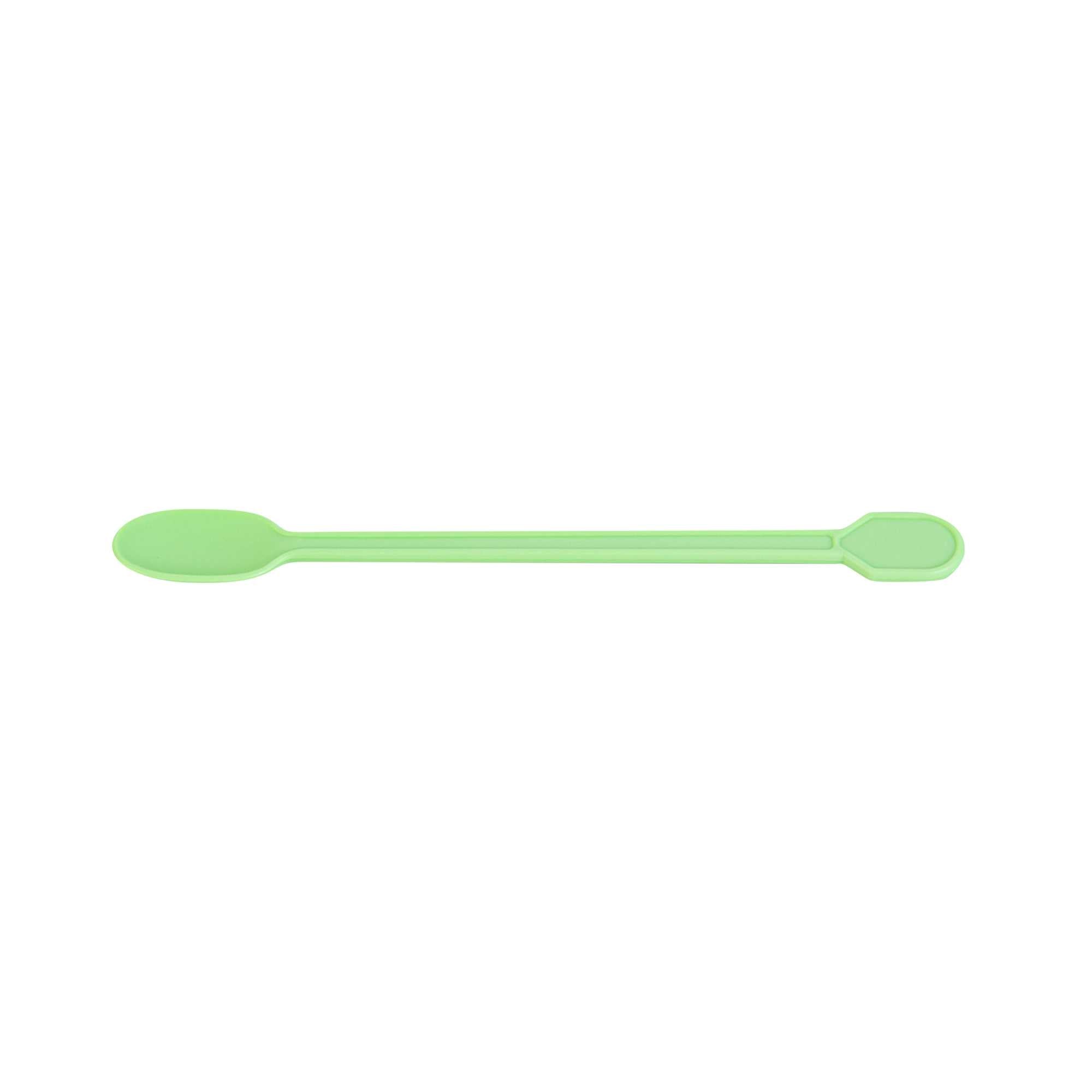 Basic Nature Green CPLA Plastic Coffee Stirrer / Spoon - Compostable - 4" - 100 count box