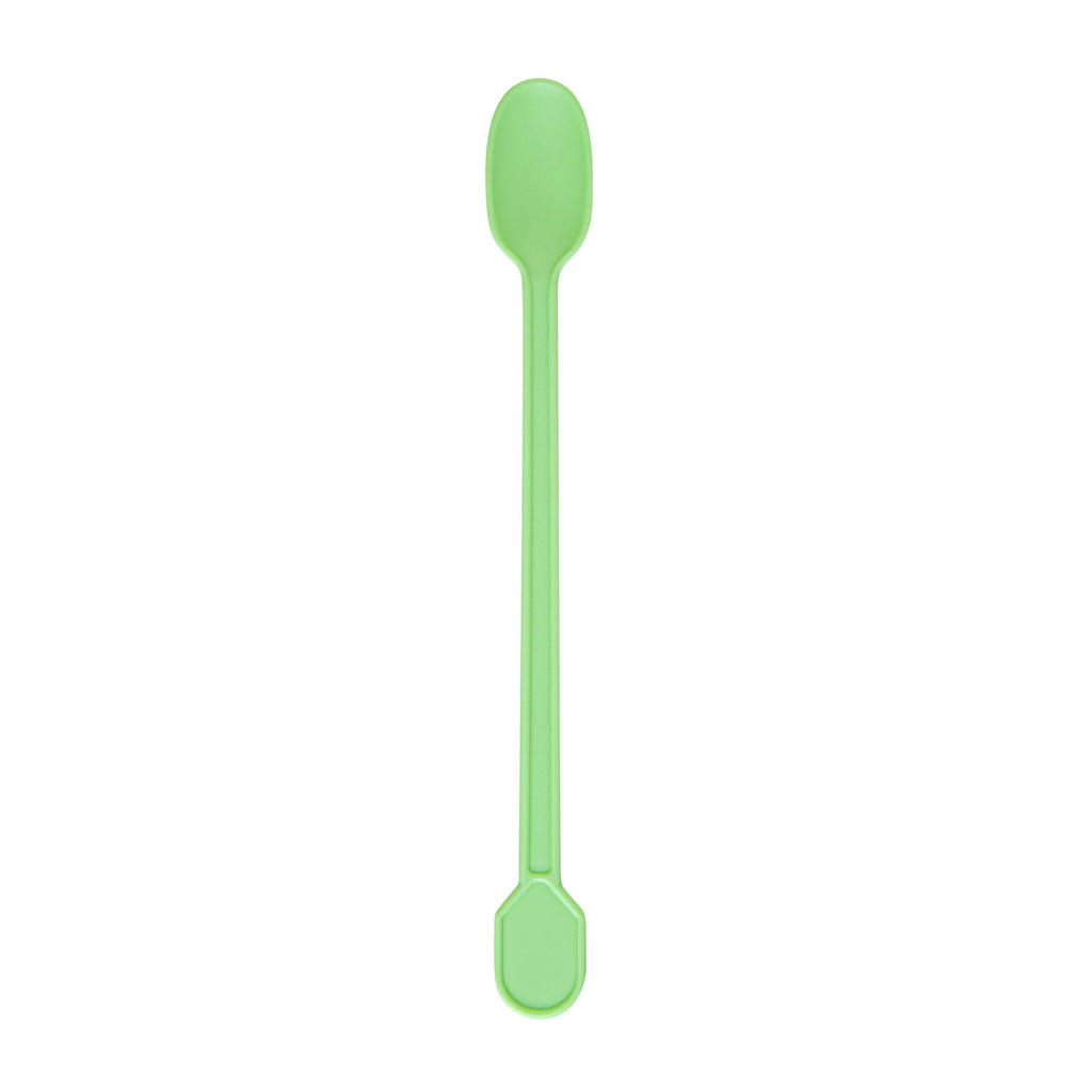 Basic Nature Green CPLA Plastic Coffee Stirrer / Spoon - Compostable - 4" - 1000 count box