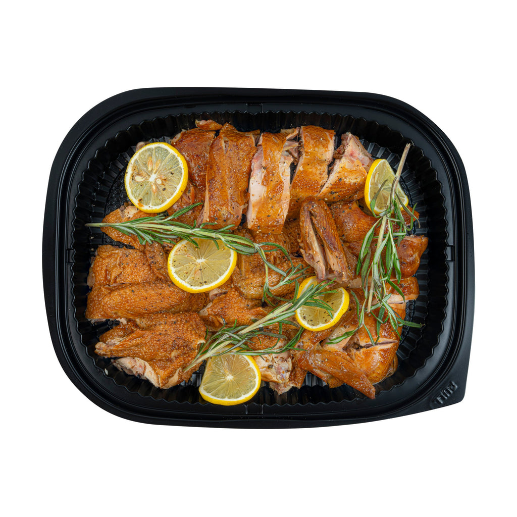 Chef 101 59 oz Rectangle Black Plastic Food Container - Microwavable - 13 1/2" x 9 1/2" x 1 1/2" - 20 count box