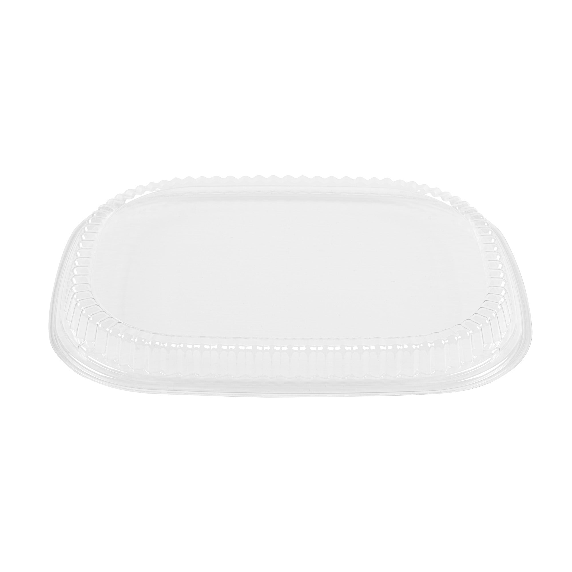Chef 101 Rectangle Clear Plastic Lid - Microwavable, Fits 59 oz & 88 oz Food Containers - 13 1/2" x 9 1/2" x 1" - 20 count box