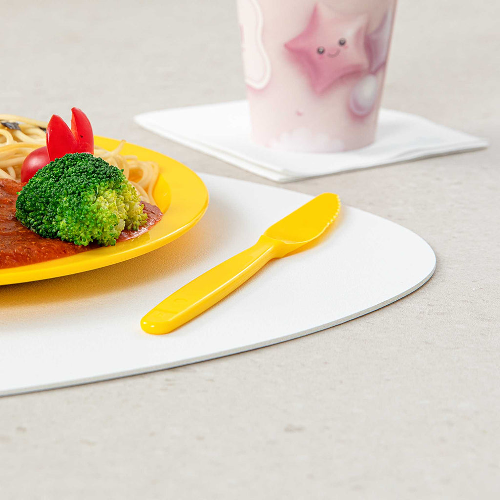 RW Kids Yellow Plastic Knife - 7" - 10 count box