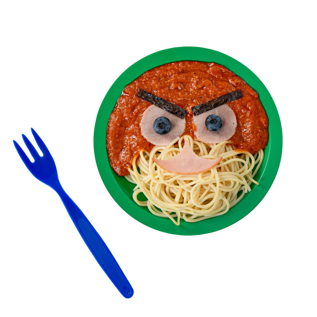 RW Kids Blue Plastic Fork - 6 3/4" - 10 count box