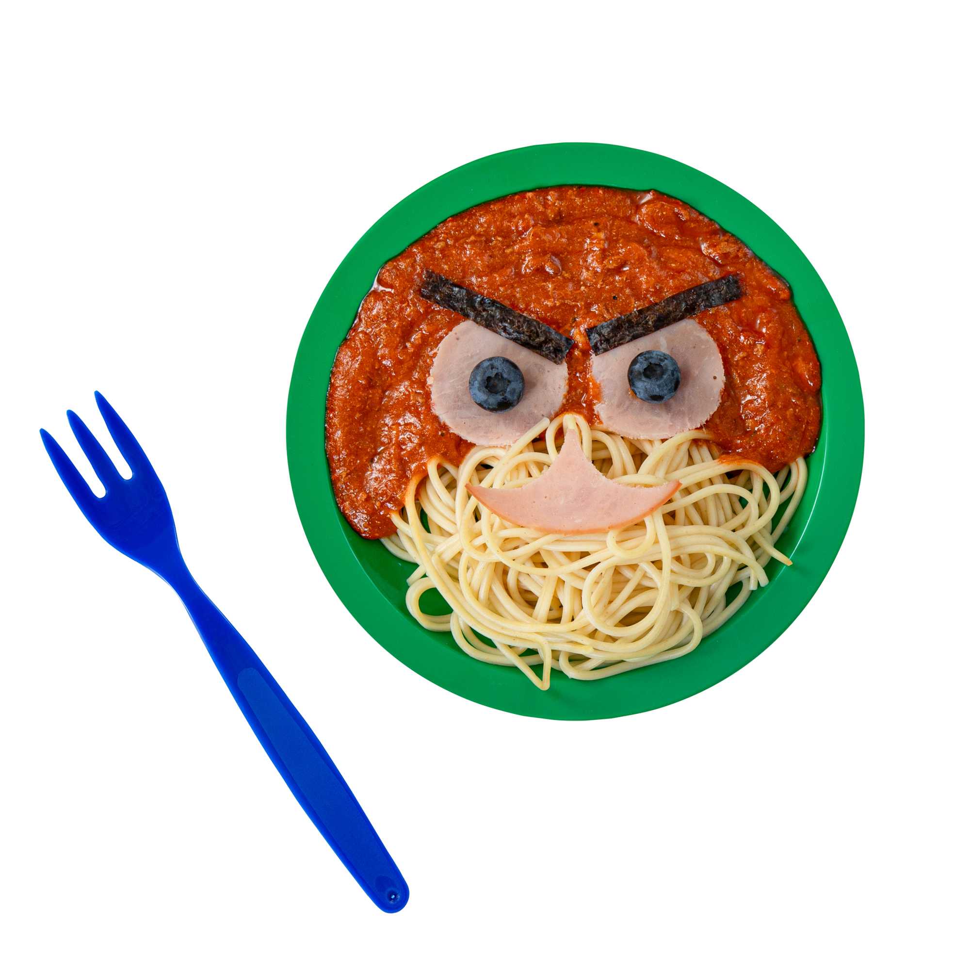 RW Kids Blue Plastic Fork - 6 3/4" - 10 count box