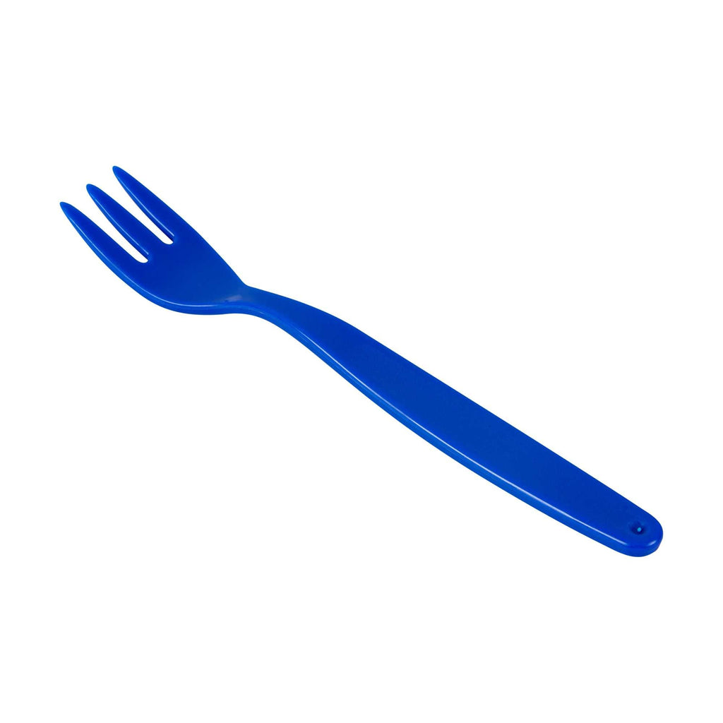 RW Kids Blue Plastic Fork - 6 3/4" - 10 count box