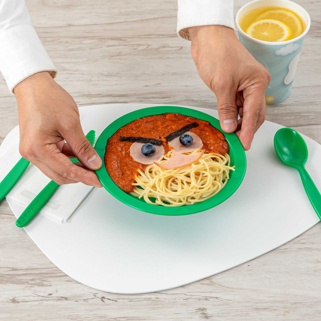 RW Kids Round Green Plastic Plate - 6 3/4" x 6 3/4" - 10 count box