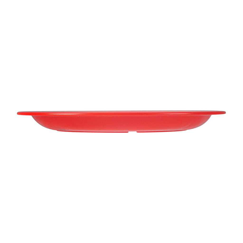 RW Kids Round Red Plastic Plate - 6 3/4" x 6 3/4" - 10 count box