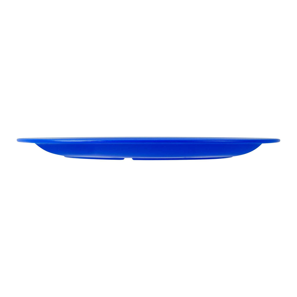 RW Kids Round Blue Plastic Plate - 9" x 9" - 10 count box