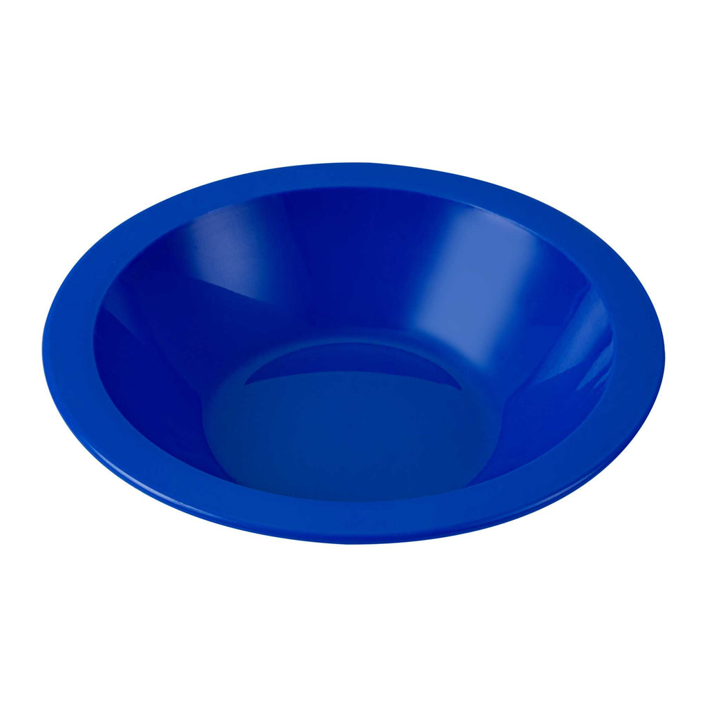 RW Kids 14 oz Round Blue Plastic Bowl - 6 3/4" x 6 3/4" x 4 1/4" - 10 count box