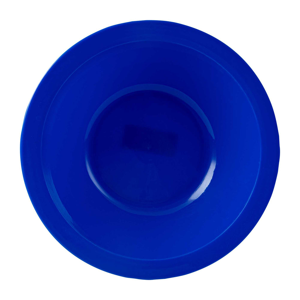RW Kids 14 oz Round Blue Plastic Bowl - 6 3/4" x 6 3/4" x 4 1/4" - 10 count box