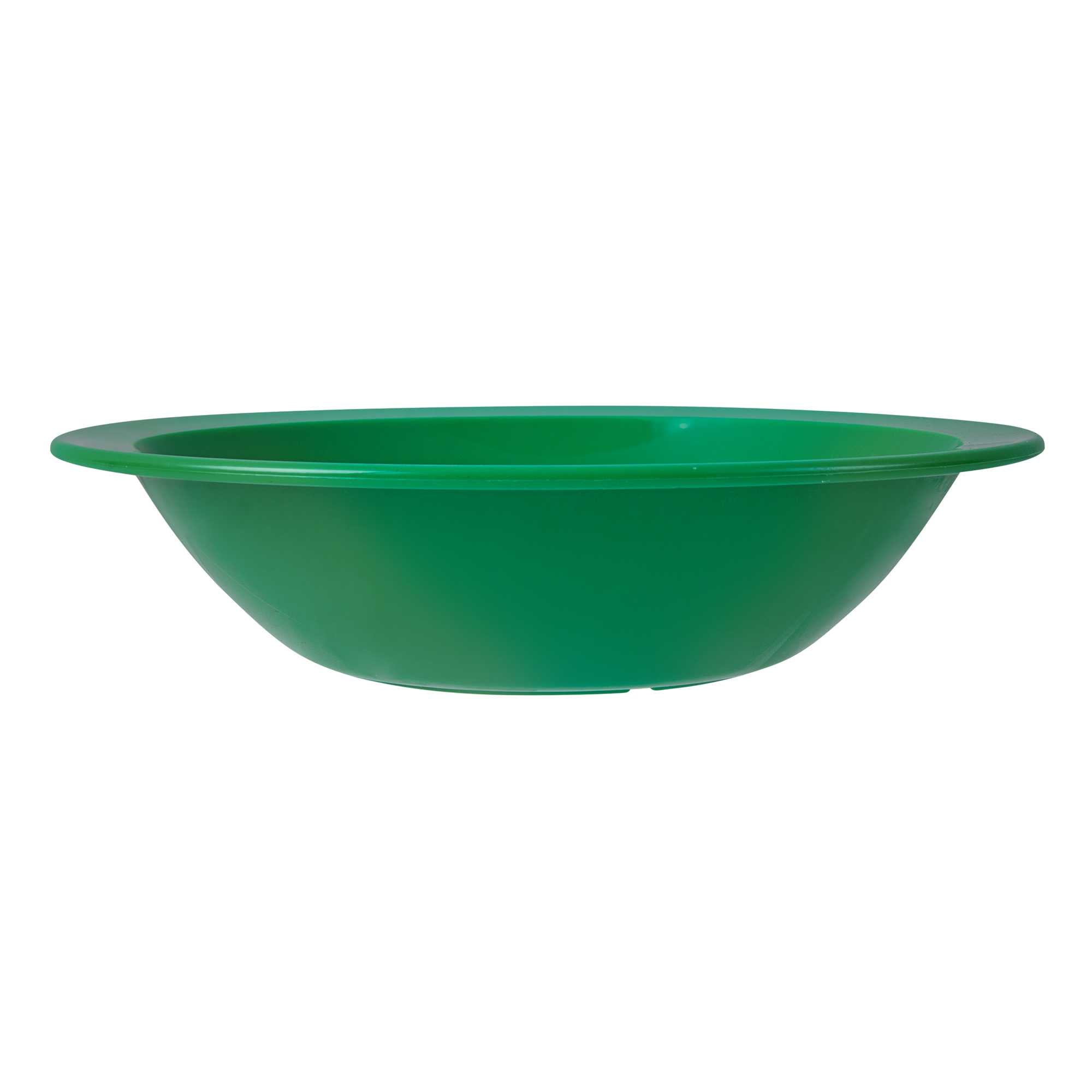 RW Kids 14 oz Round Green Plastic Bowl - 6 3/4" x 6 3/4" x 4 1/4" - 10 count box