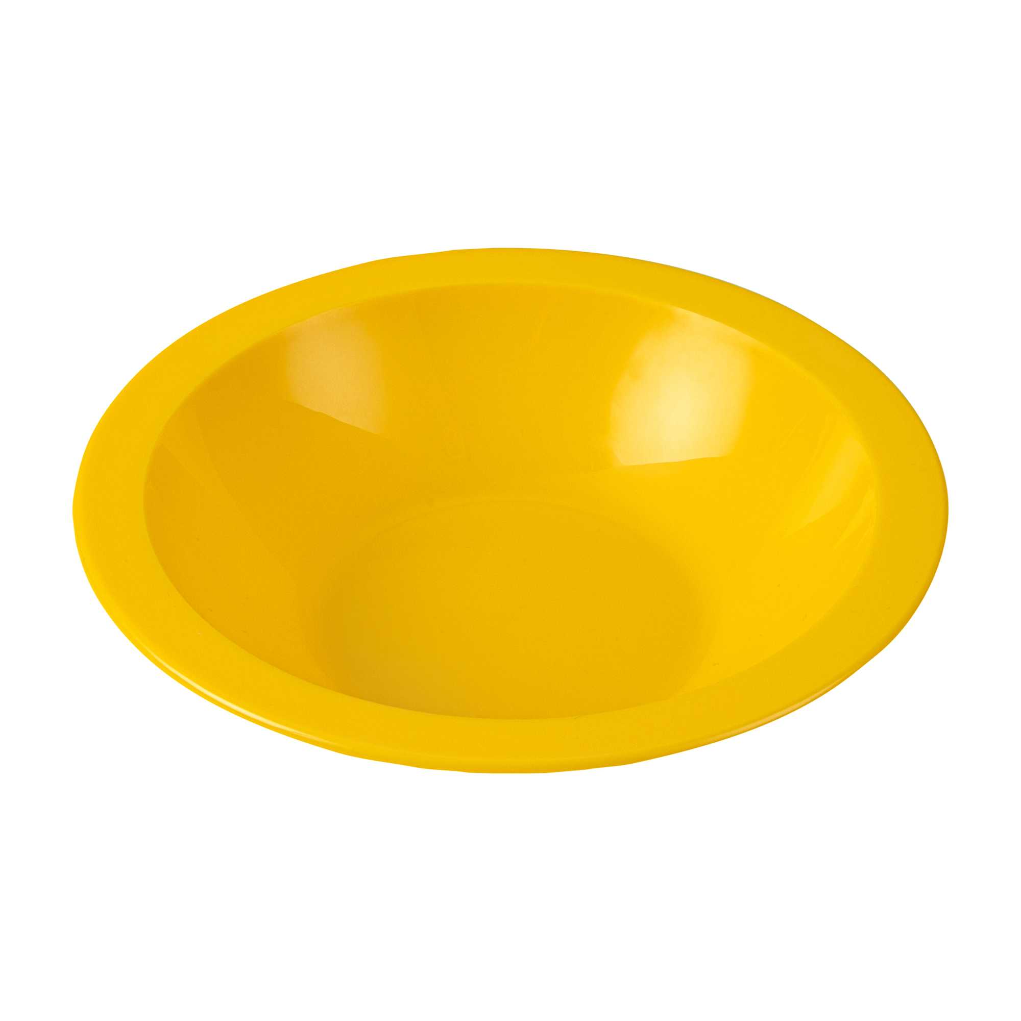 RW Kids 14 oz Round Yellow Plastic Bowl - 6 3/4" x 6 3/4" x 4 1/4" - 10 count box